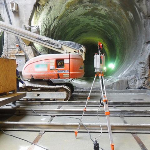 As-Built de túnel de metrô