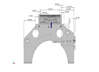 Figura 04 — Modelo com dimensionais