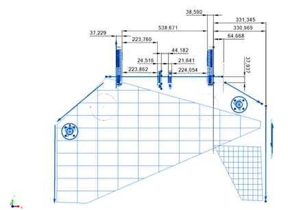 Figura 02 — Levantamento de precisão com Laser Tracker
